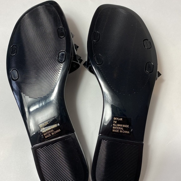 DV Dolce Vita black Skylar studded slides sandals size 7 - Picture 3 of 4